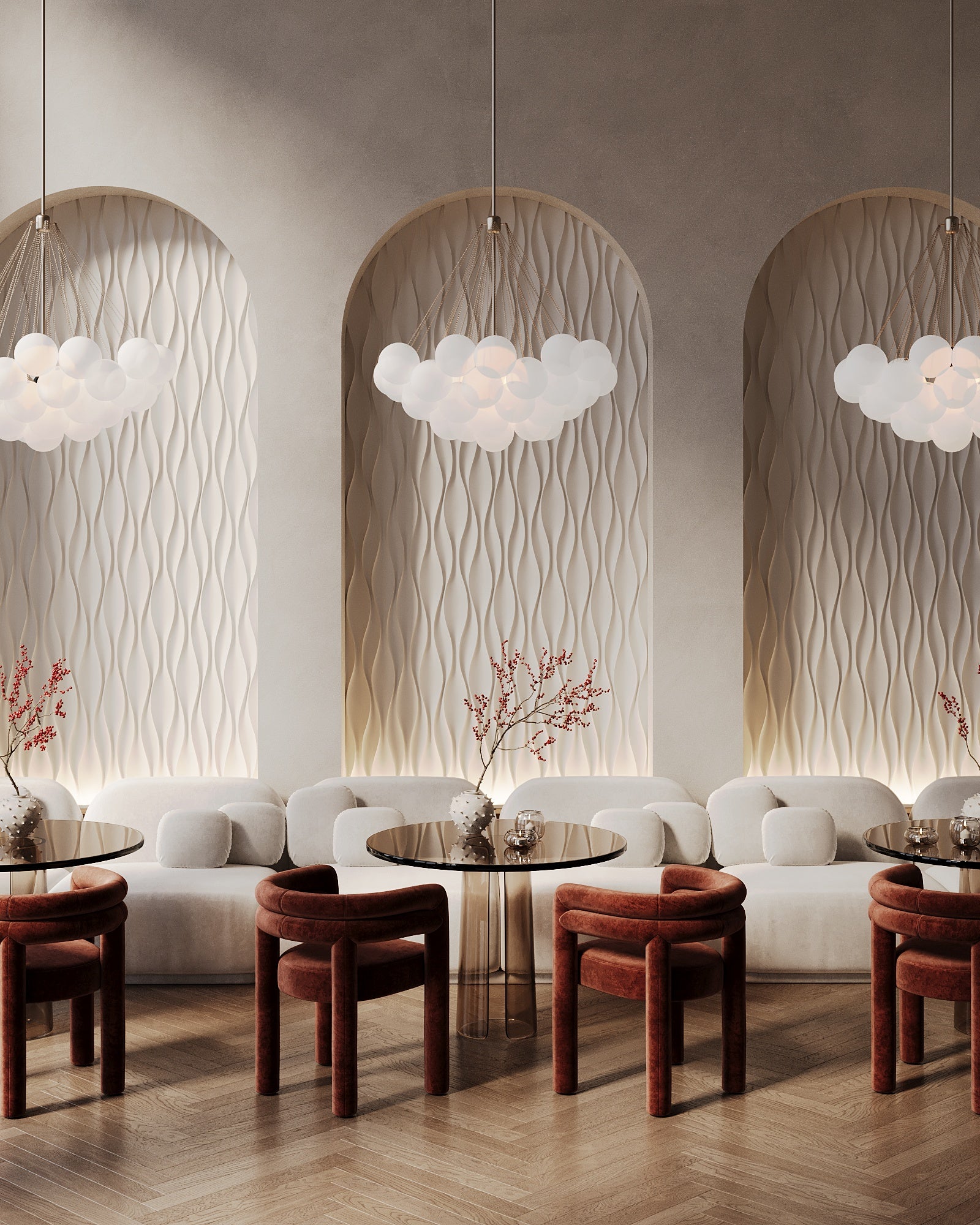 GYPSUM 3D WALL PANELS FOR COMMERCIAL INTERIORS