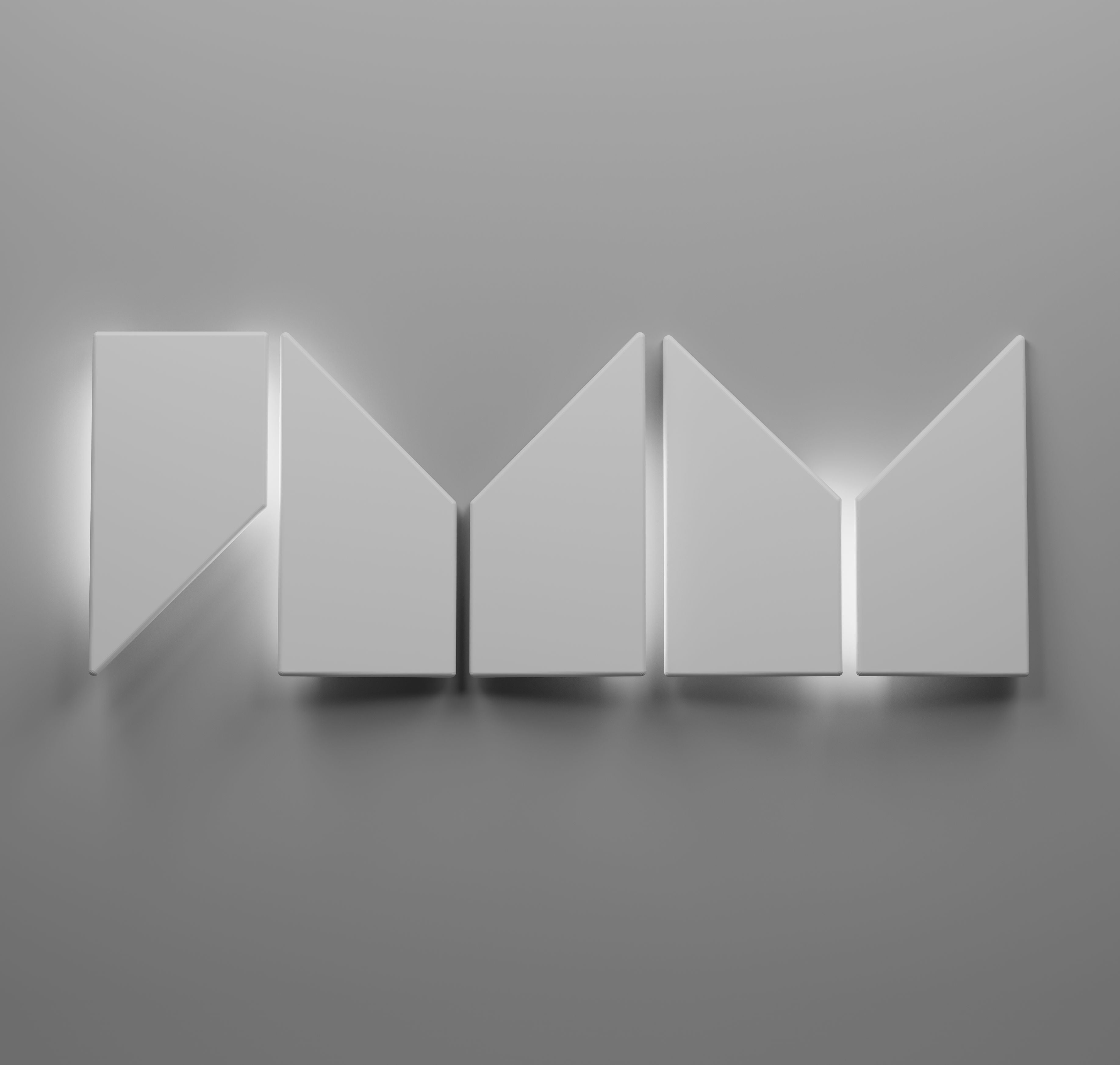 Kandes Gypsum 3D Wall Coverings | Irregular Geometric Shape | Integrated LED Lighting |Modular design