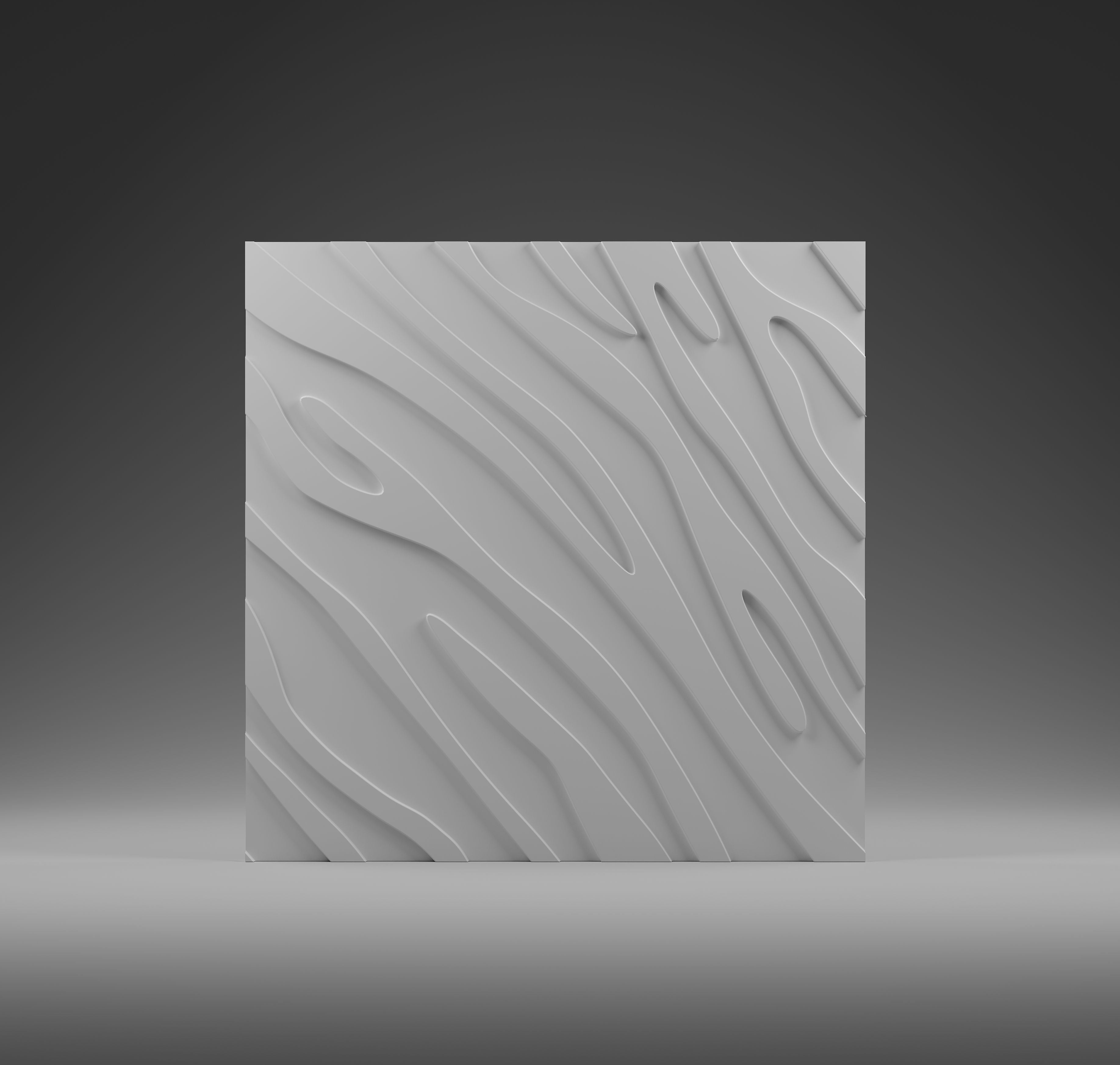 Kandes Gypsum 3D Wall Panels Wood grain Pattern Organic Pattern inspired by nature