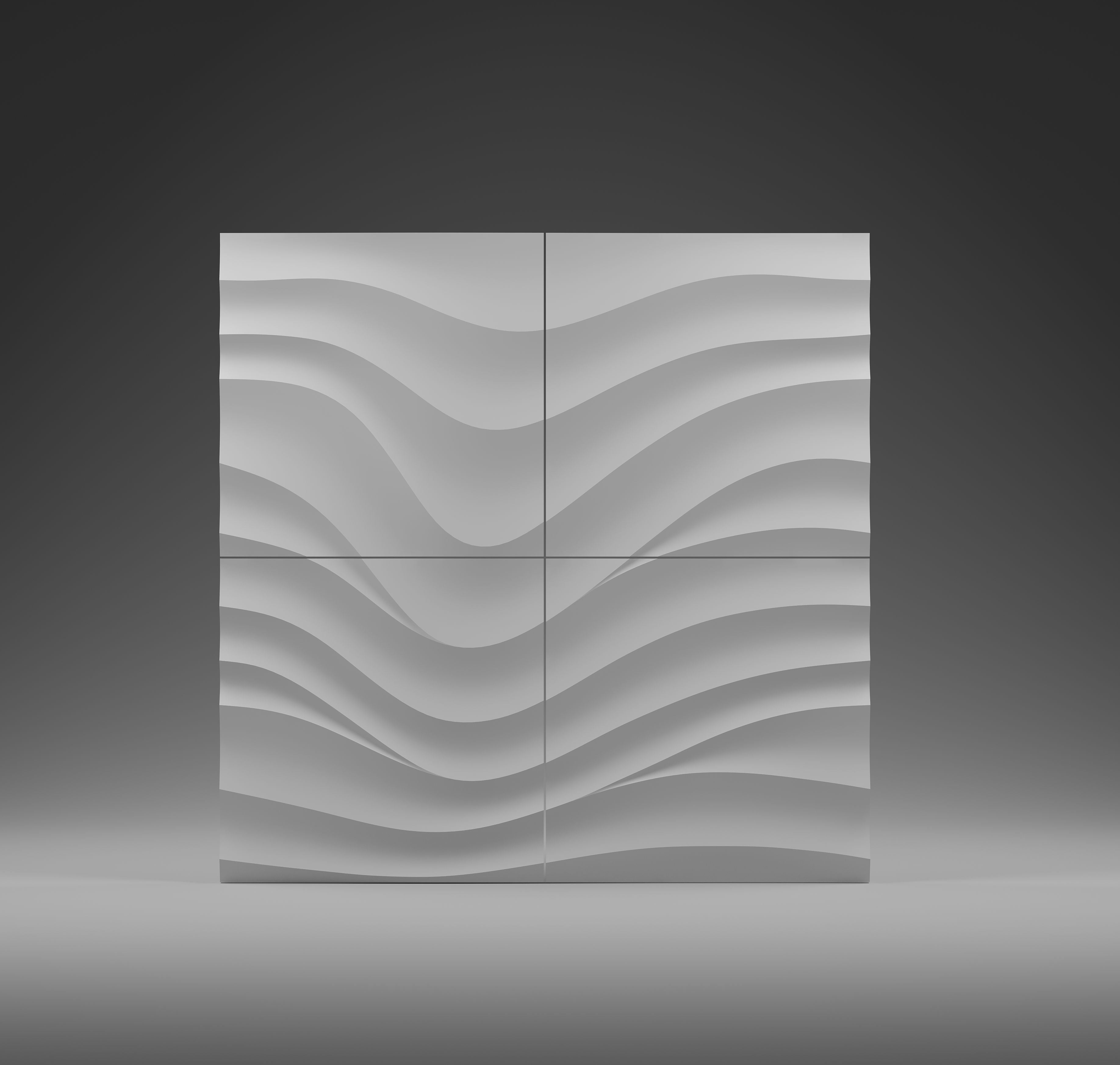 Kandes Gypsum 3D Wall Panels Modular Wall Covering