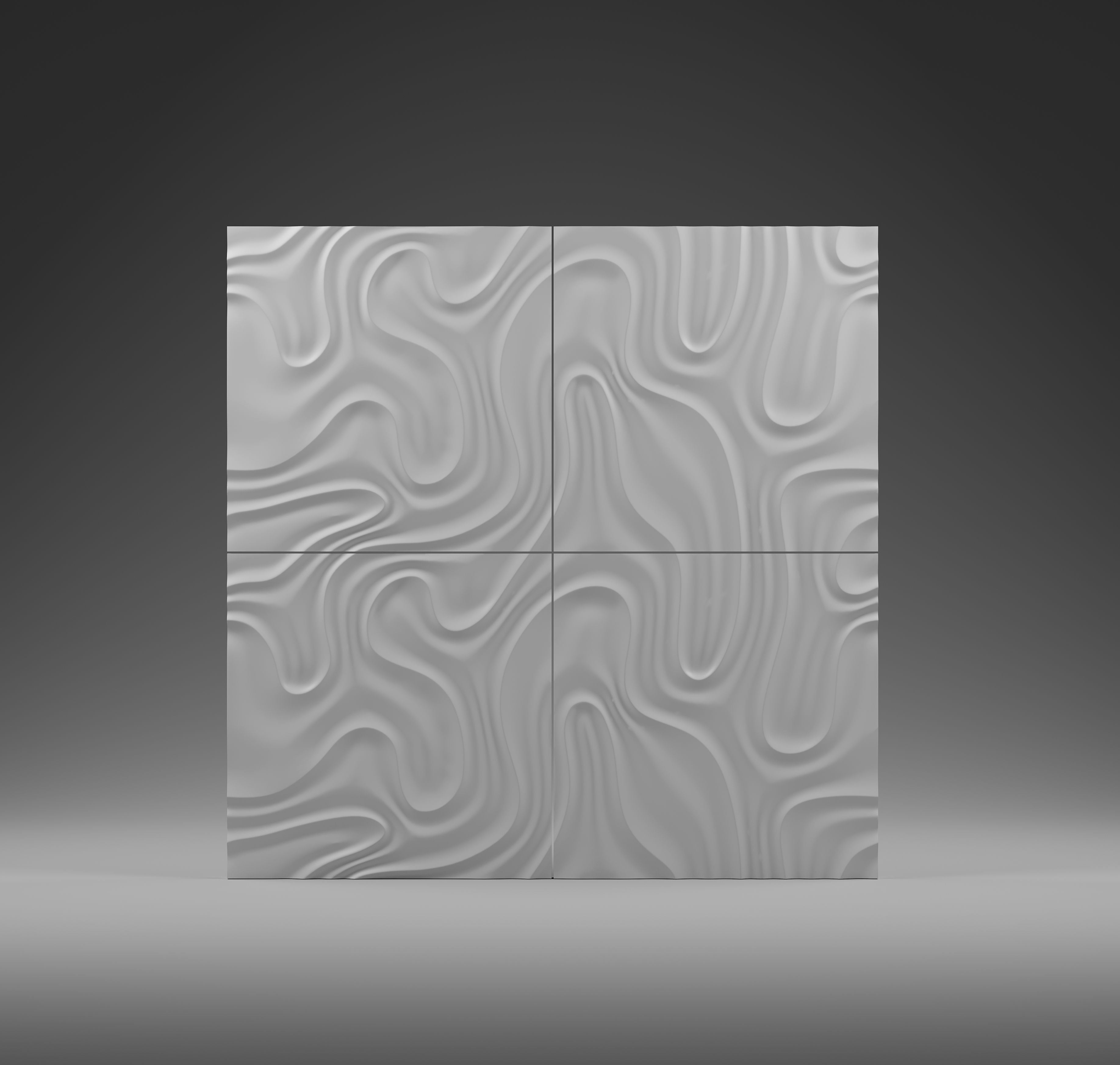 Kandes Gypsum 3D Wall Panels Organic Pattern