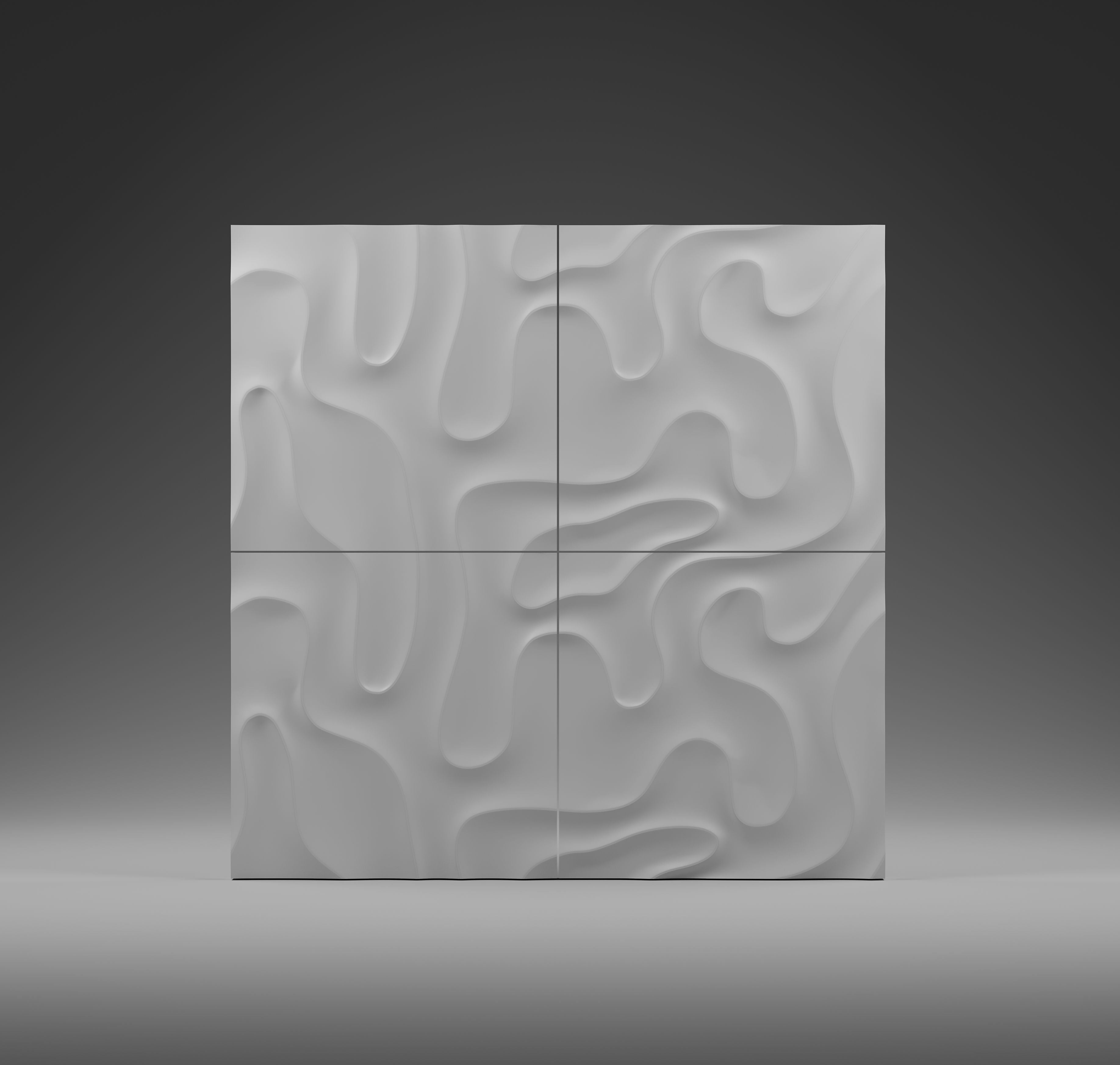 Kandes Gypsum 3D Wall Panels Organic Pattern