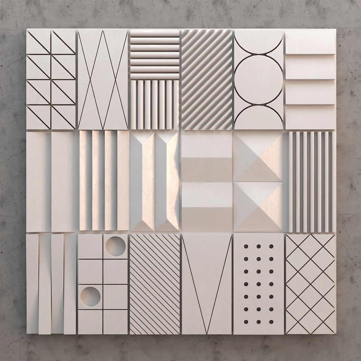GYPSUM 3D WALL PANEL | SAMPLE INCA S0082