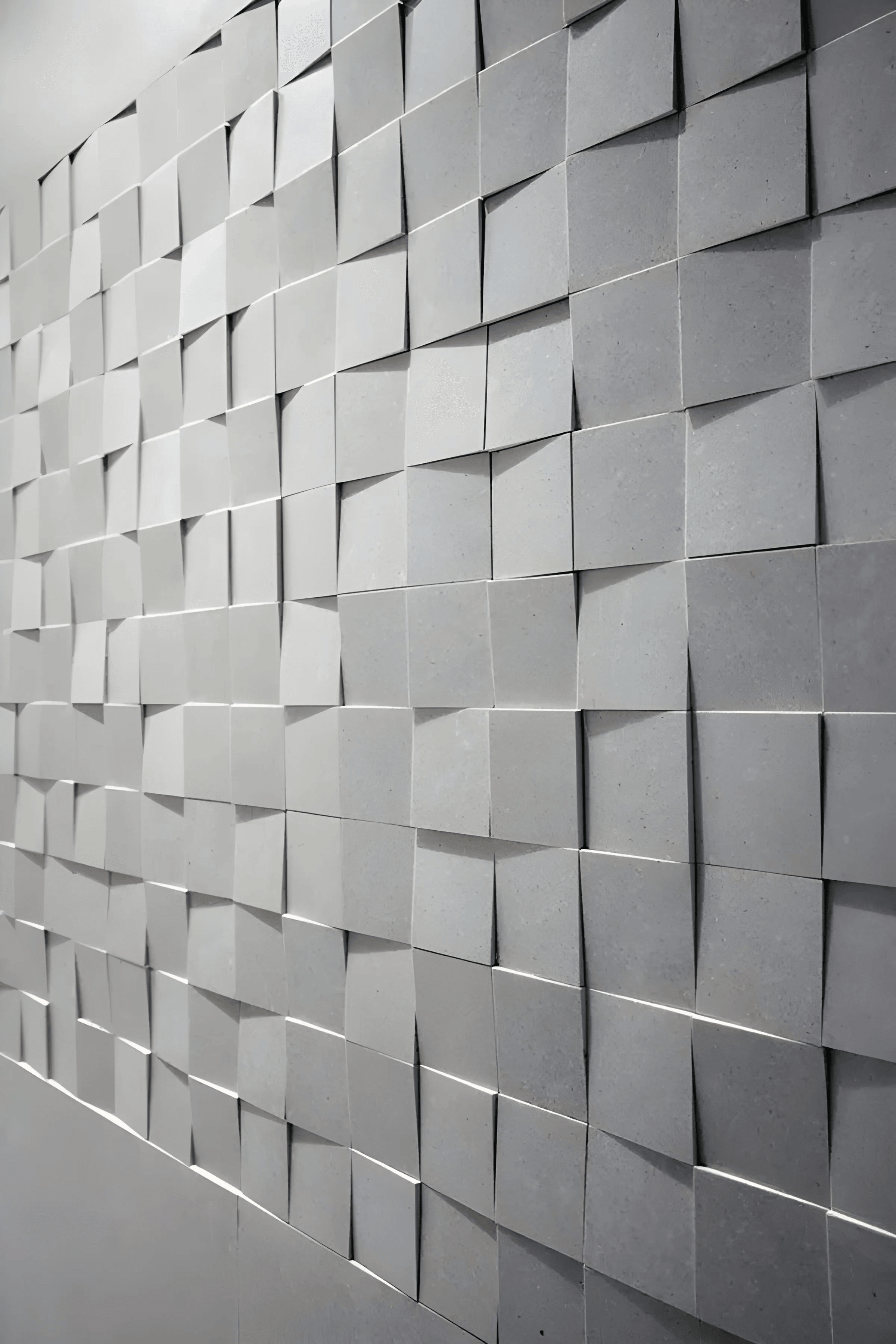 product photo 3d wall ceiling panels porcelain plaster gypsum squares modern design