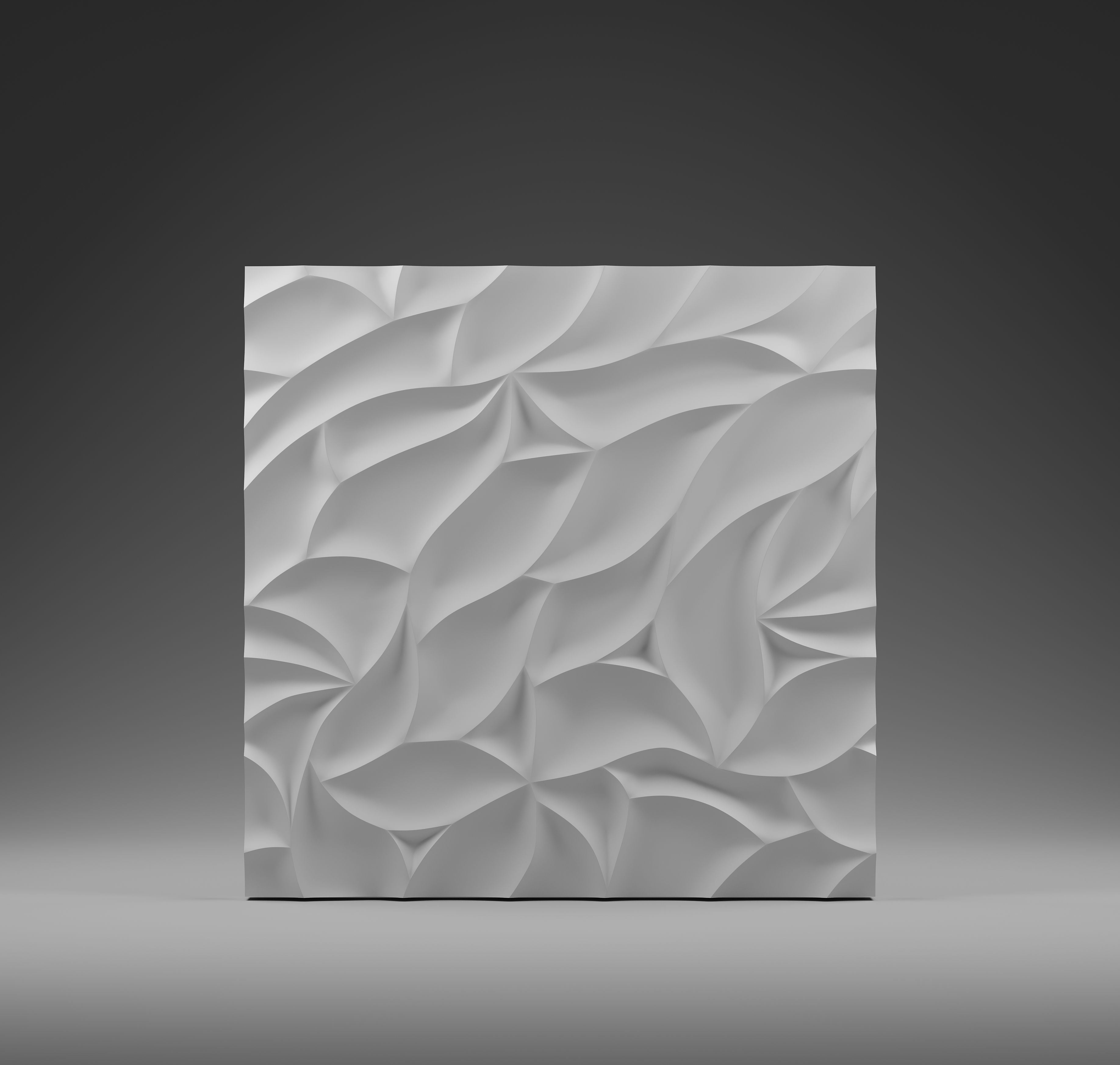Kandes 3D Wall Panels from Gypsum featuring organic pattern