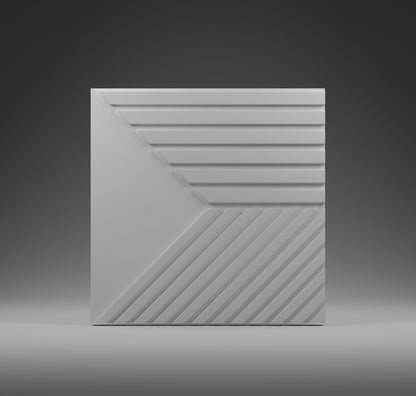 Kandes 3D Wall Panels from Gypsum | Modular panels TRINITY 