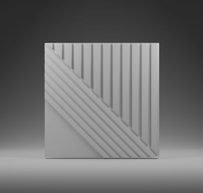 Kandes 3D Wall Panels from Gypsum | Modular panels TRINITY