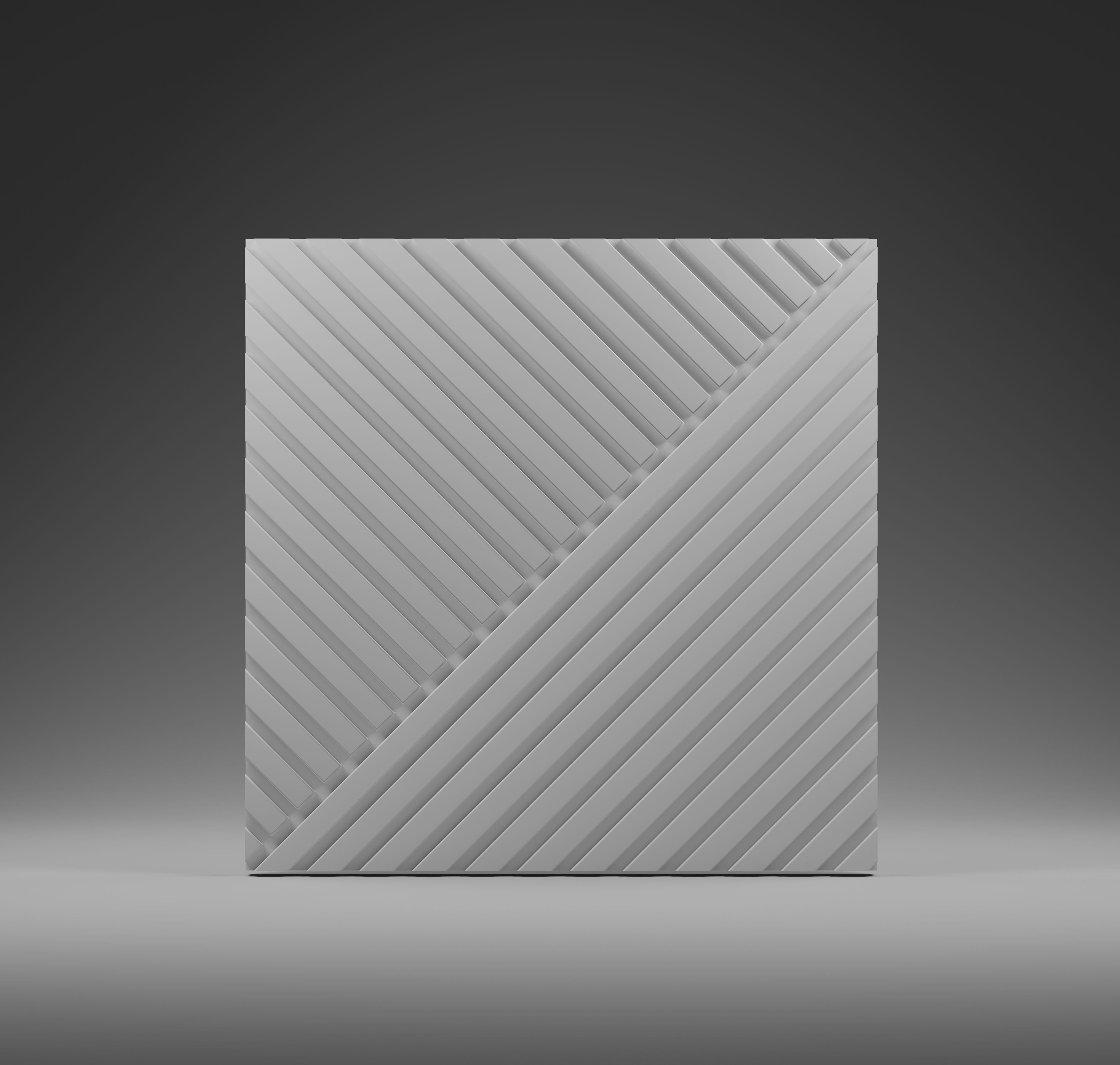 Kandes 3D Wall Panels from Gypsum | Modular panels TRINITY