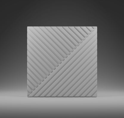 Kandes 3D Wall Panels from Gypsum | Modular panels TRINITY
