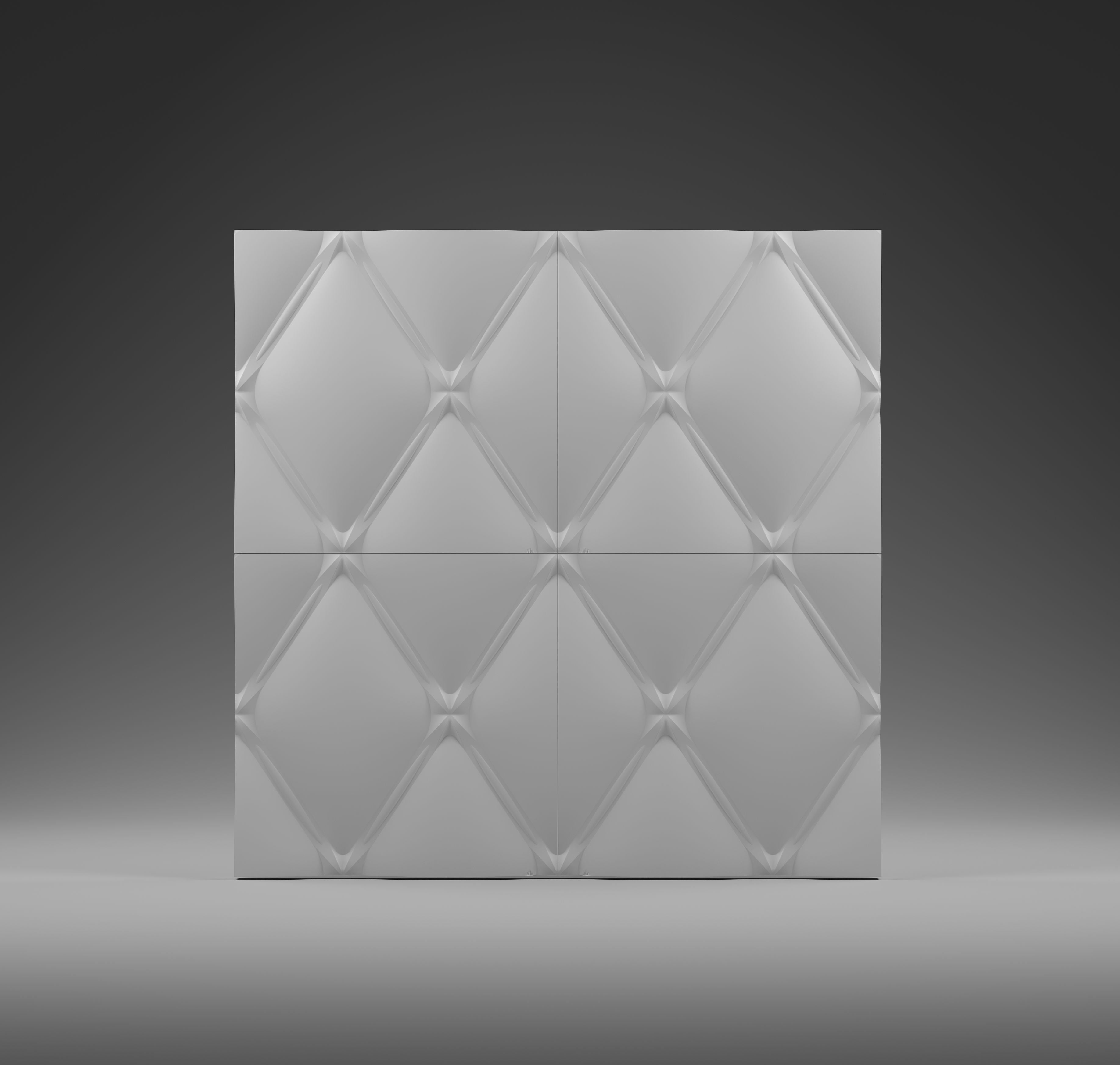 Kandes Gypsum 3D Wall Panels Classic Pattern Design