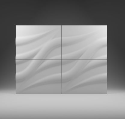Kandes Gypsum 3D Wall Coverings Organic Wave Pattern