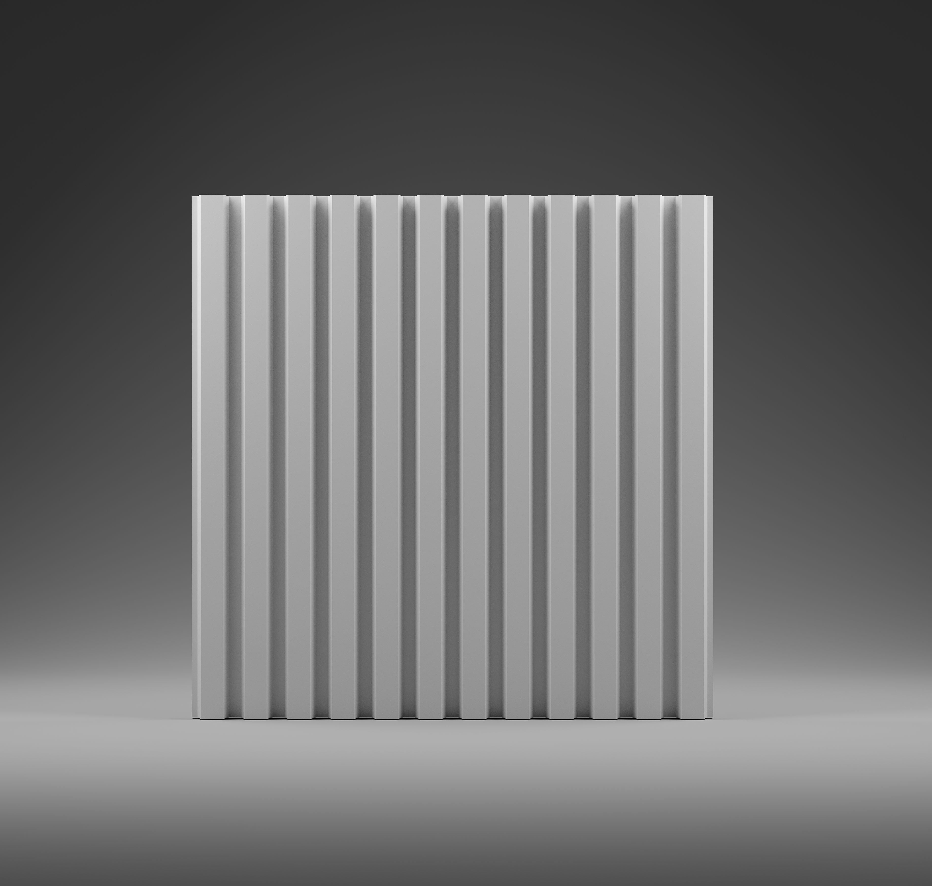 Kandes Gypsum 3D Wall Coverings Slat Wall Panel Design LED Lighting integration option
