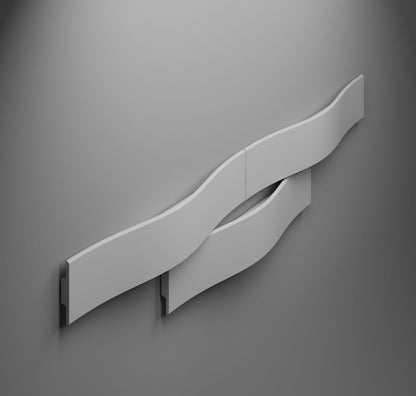 Curved wall panel from gypsum 