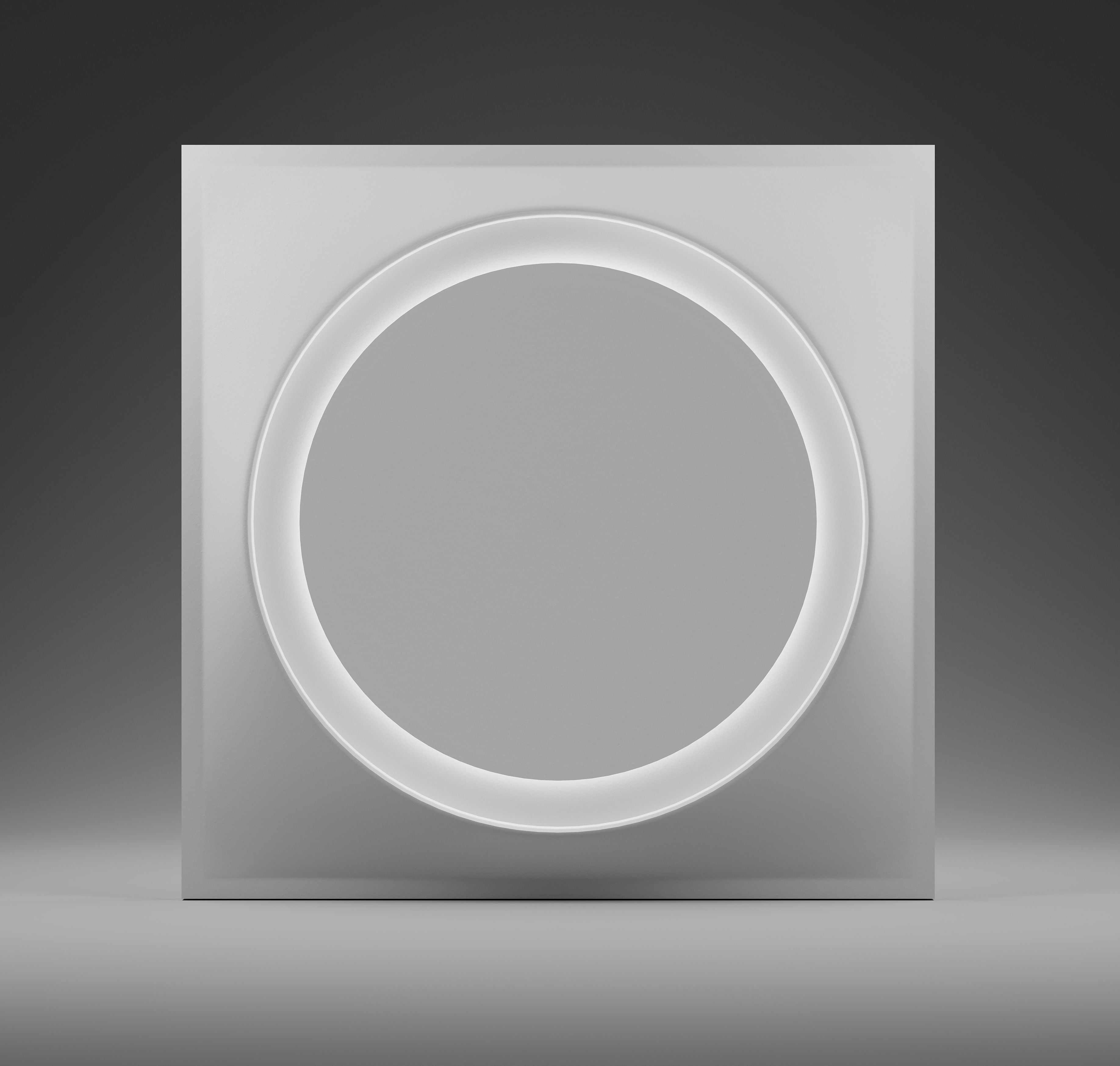 Swiss 3D Wall Panel from Premium Gypsum with LED lighting integration