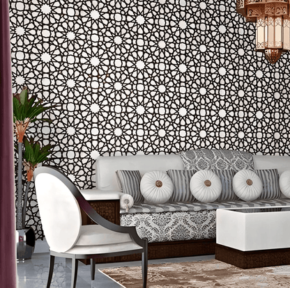 3d wall panels gypsum oriental pattern Swiss quality interior oriental hotel living room design