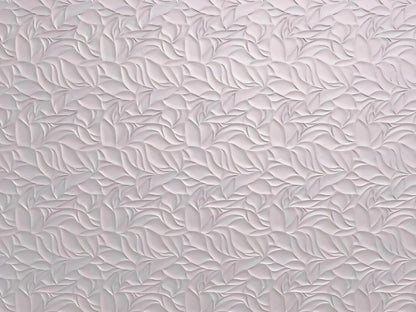 product photo 3d gypsum wall panel Swiss quality white floral wave pattern 