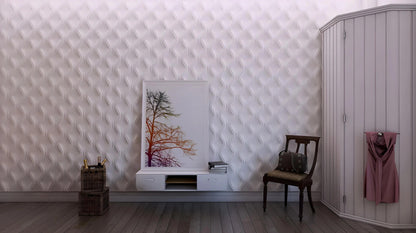 3d gypsum wall panel black modern feature wall with groove wave pattern Swiss quality wall 