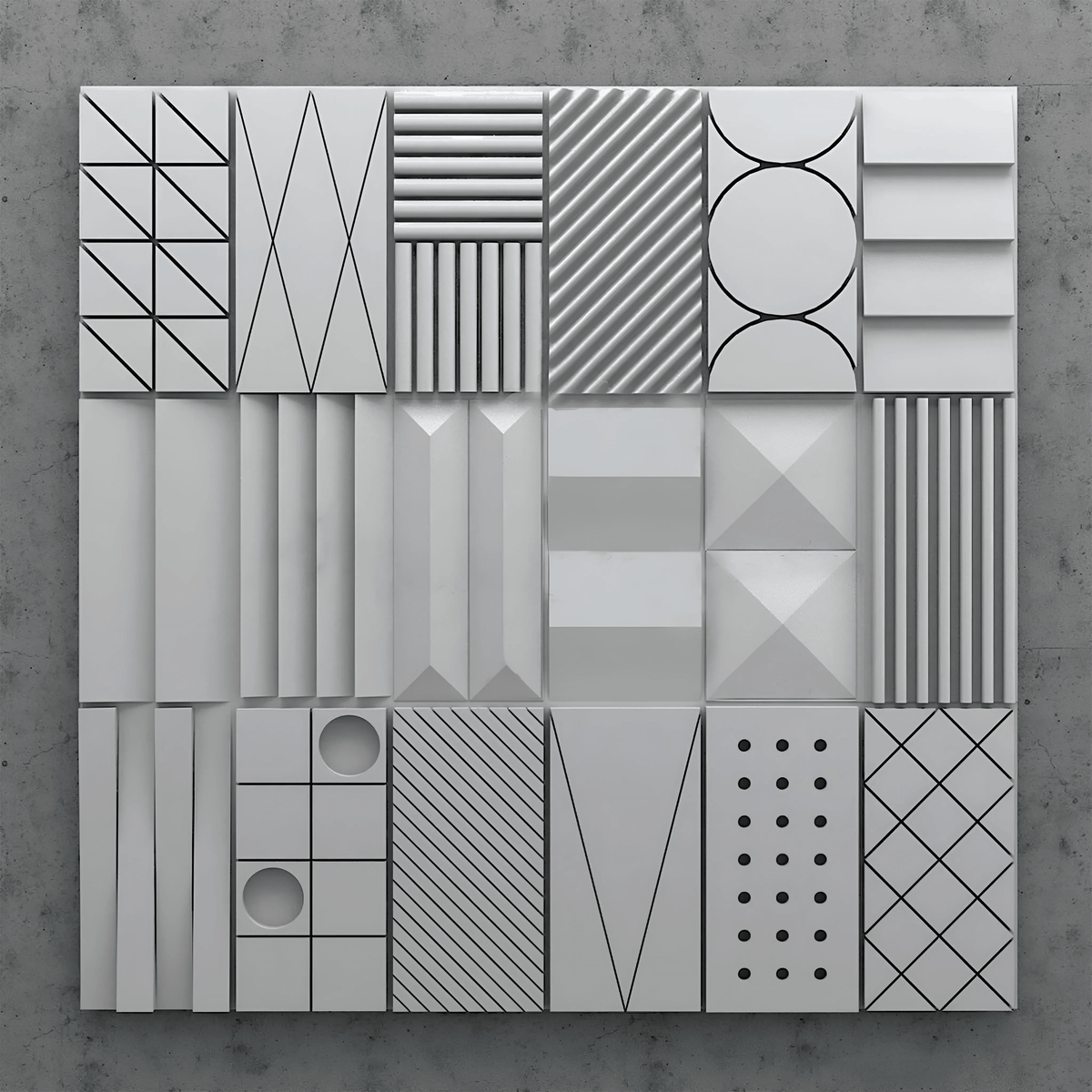 3D WALL PANELS SET | INCA 0082 | Kandes | Swiss 3D Wall Panels