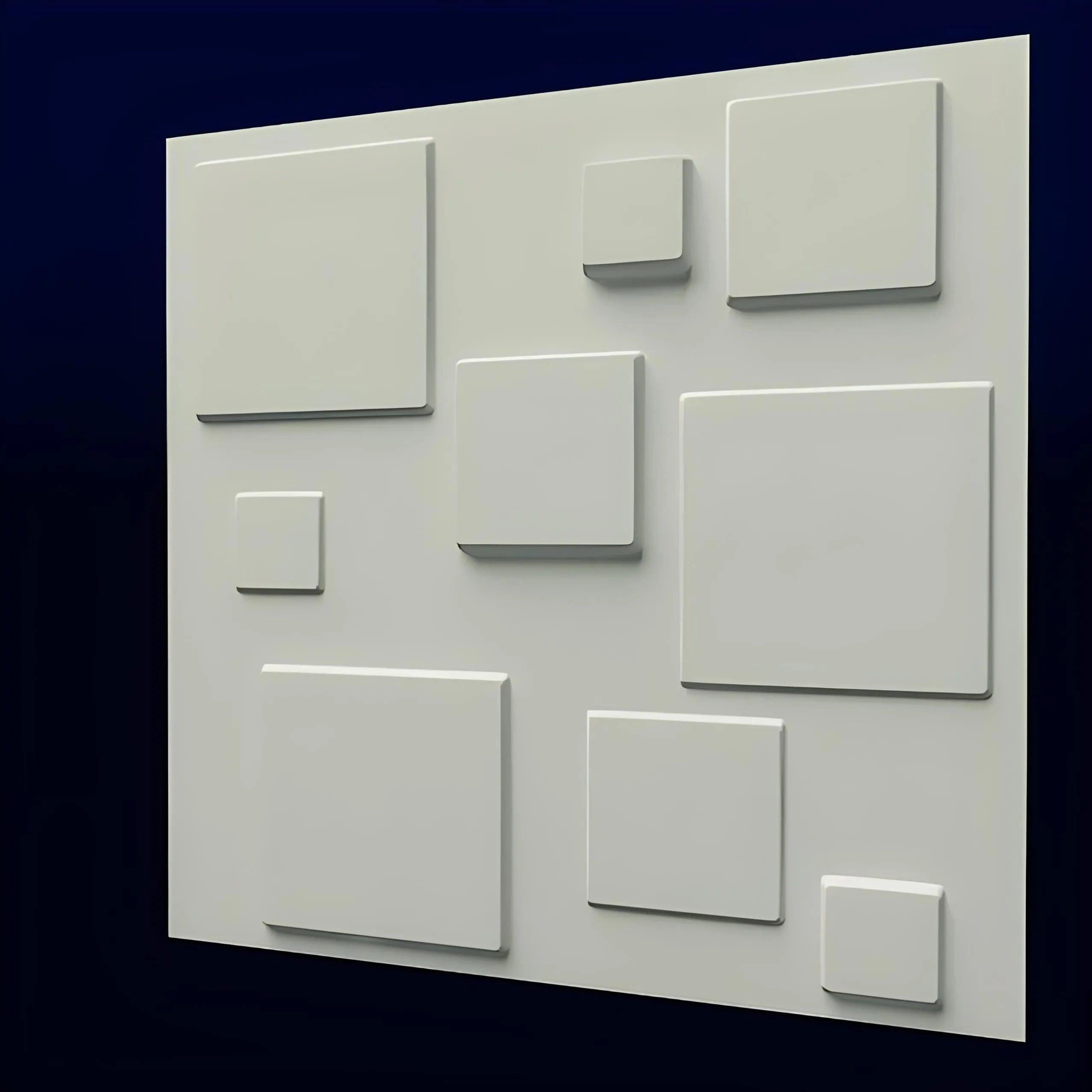 product photo 3d gypsum panels block square pattern