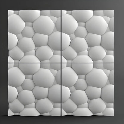 product photo, 3d textured decorative wall panels, 3d gypsum coverings with porcelain plaster effect, bubble foam soap fun three dimensional effect for wall art and feature wall