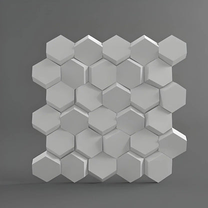 product photo honeycomb 3d wall design 3d gypsum panels Swiss quality 