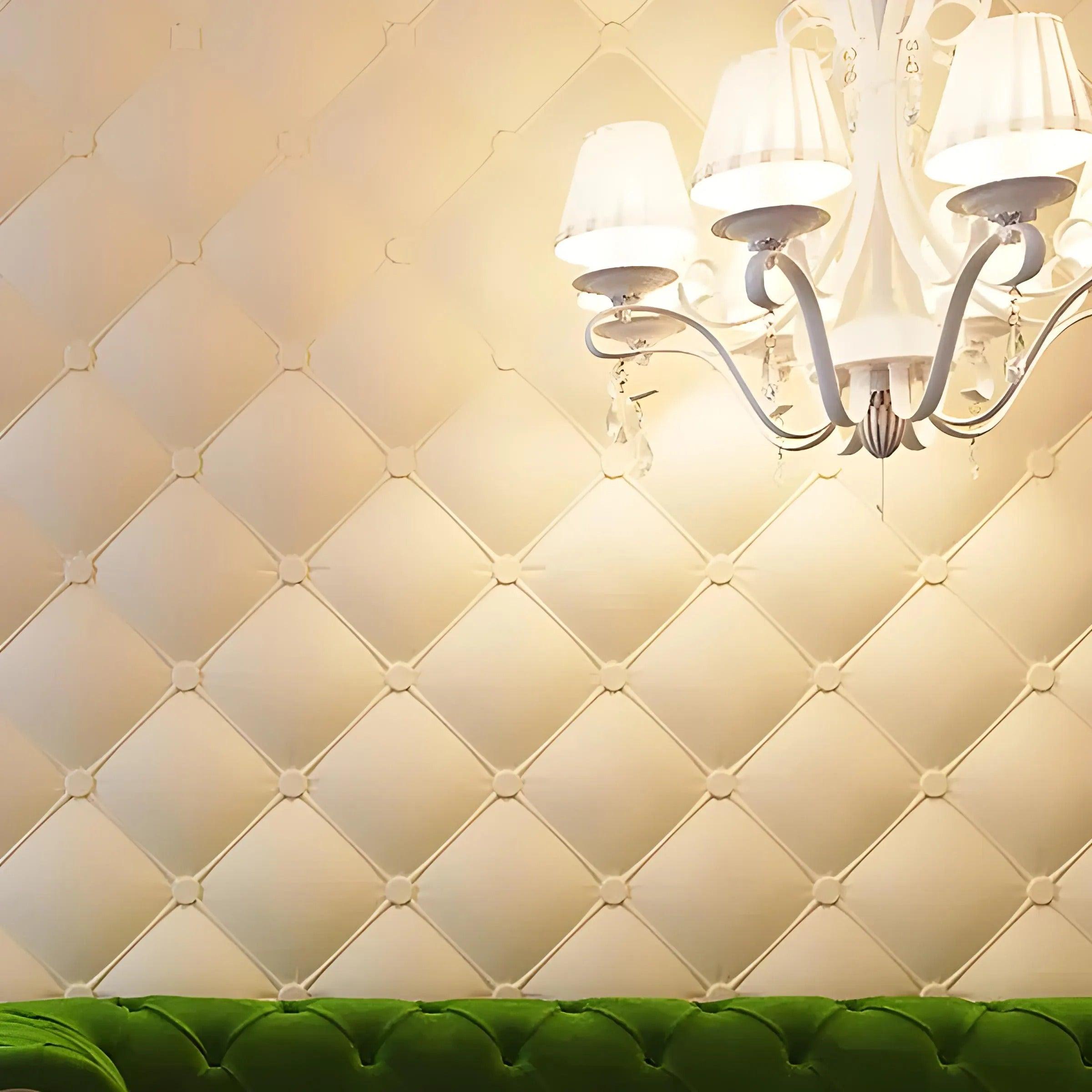 studded tufted effect 3d wall panels Swiss quality classic hotel feature wall 3d gypsum wall panels